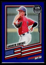 2026 Panini Stars & Stripes Baseball Blue /299 #146 Andrew Jimenez NTDP