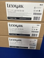 Lot of 3 Lexmark C540X75G Waste Toner Bottles Genuine C540 CS310 CS410 CS510 CX4