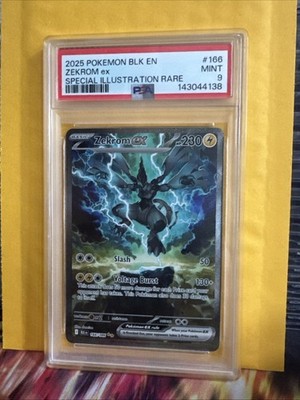 2025 Pokemon BLK EN Special Illustration Rare #166 Zekrom ex PSA 9