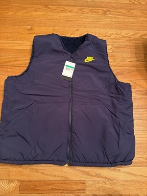 Paris Saint-Germain Nike Club+ Winterized Reversible Full-Zip Vest Navy Size XL