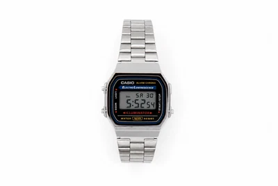 CASIO Collection Armbanduhr A168WA-1YES Digital Unisex Retro Edelstahl B-WARE