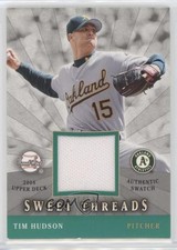 2004 Upper Deck Sweet Spot Sweet Threads Jerseys Tim Hudson #STS-TH u3f