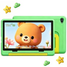 Kids Tablet 10.1 Inch Android 15 Parental Controls 20GB RAM 64GB ROM IPS LCD HD