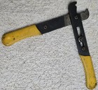 VINTAGE K MILLER T & M TOOL CO. WIRE STRIPPER YELLOW HANDLE MADE U.S.A. — photo 1