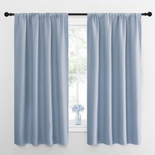 NICETOWN Blackout Curtains Panels, Vintage Blue, 42x45", Energy Saving