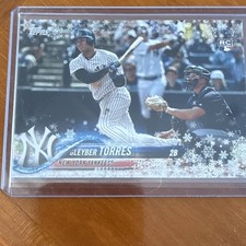 Gleyber Torres 2018 Topps Holiday Rookie Card. rookie card picture