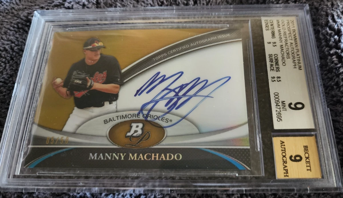 Manny Machado Rookie Baseball Trading Cards for sale | eBay