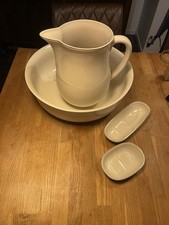 Waschset „Steingutfabrik Torgau“ und die Prägung „HELM“  1930er/40er Jahre