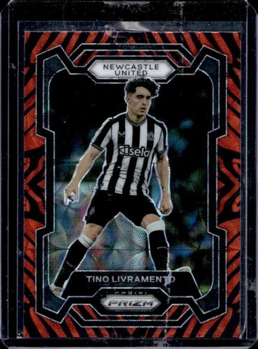 2023-24 Panini Prizm Premier League Tino Livramento Choice Tiger Stripe #69