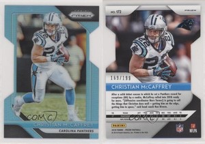 2018 Panini Prizm Light Blue Prizm /199 Christian McCaffrey #172