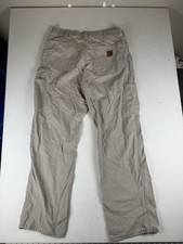 Carhartt B151 Tan Dungaree Fir Work Pants 33x32 Canvas Utility