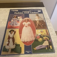 CROCHETED BARBIE FASHION DOLL CLOTHES PATTERN BOOK Leisure Arts 268