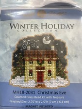 Mill Hill Winter Holiday Collection Christmas Eve Counted Glass Bead Kit