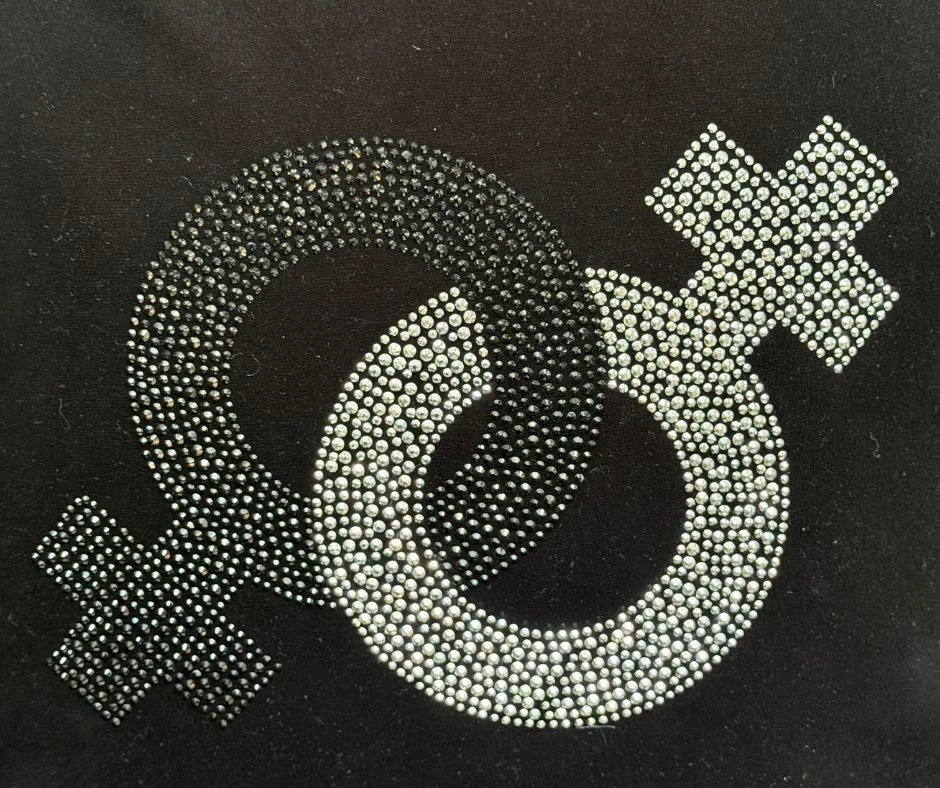 Роскошный бархат кристалл мужской символы - подходит 20 "x 20" вставки - Изображение 3 из 4