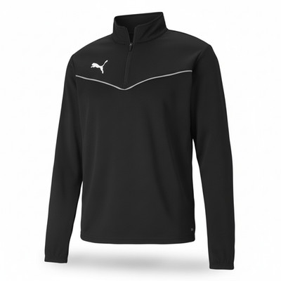 Puma T-Shirts Puma Black-puma White teamRISE 1/4 Zip Top