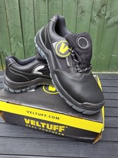 Veltuff Safety Boots Antilip, Antistatic Resistant Black Size 10 Euro 44 F11
