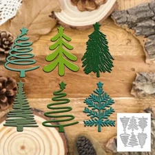 Christmas Trees Metal Cutting Dies Die Cuts Embossing Card Making Paper Crafts