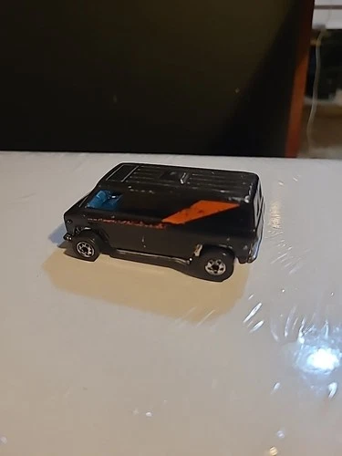 Vintage 1974 Mattel Hot Wheels Black Super Van