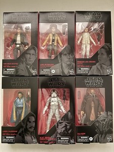 Hasbro Star Wars The Black Series 6in Figure Lot Luke Han Leia Lando