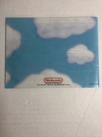 1985 Nintendo NES Super Mario Bros 2 Cartridge Manual & Plastic Case Authentic