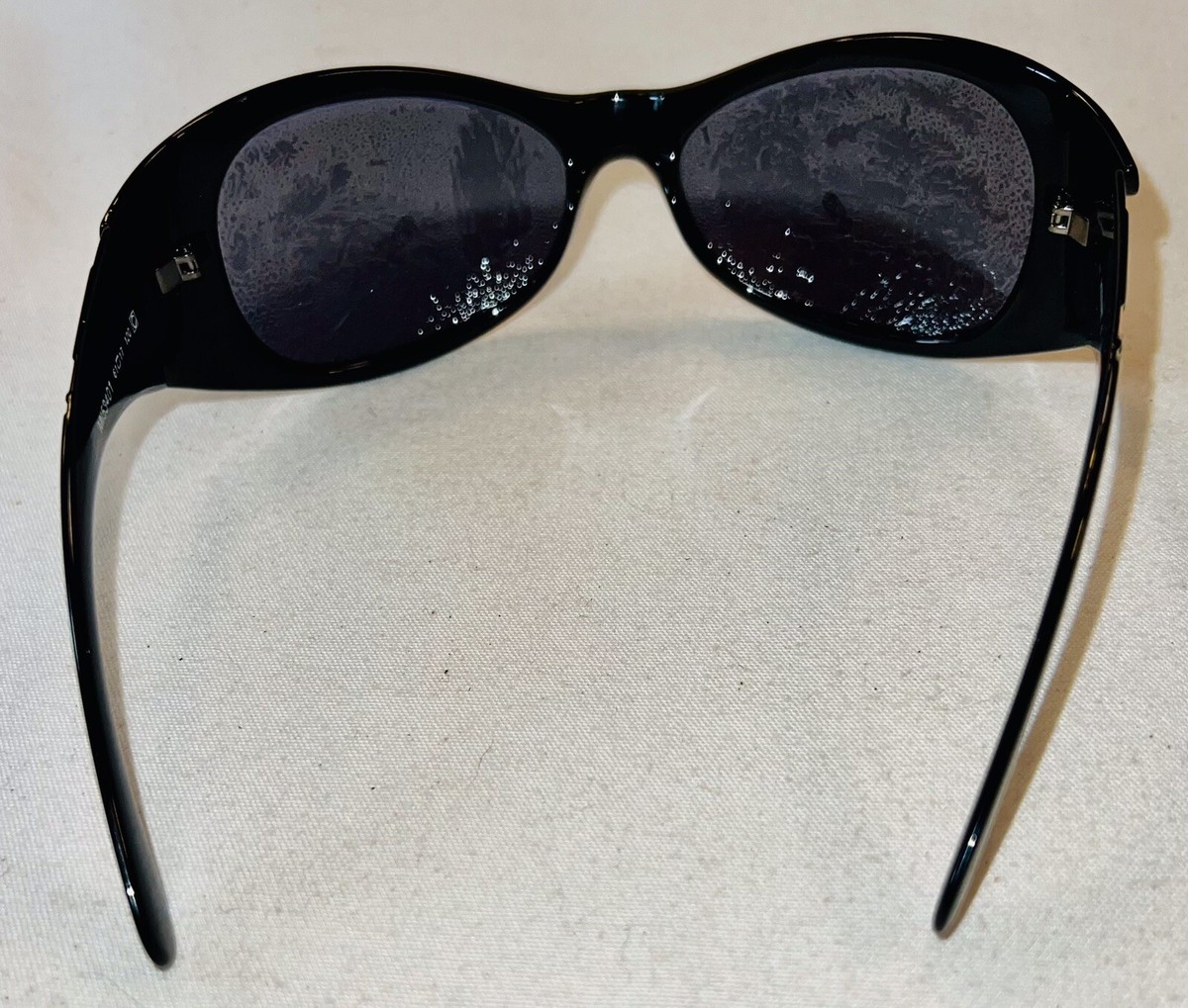 Missoni MI50503 Striped Wrap Sunglasses | Made in Italy Missoni MI50403 Green Blue on Black Frame Grey Lens Wrap  main image 3