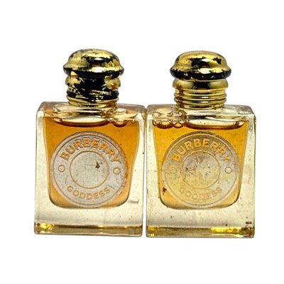 Burberry Goddess Mini Eau De Parfum Splash 5ml/0.16oz. LOT OF 2