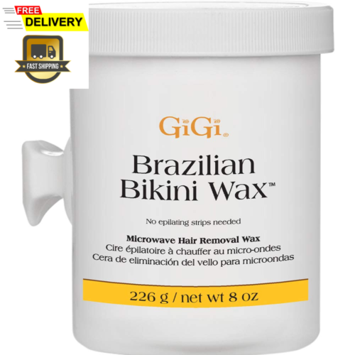 GiGi Brazilian Bikini Wax, Microwave Safe Hardwax, Non-Strip and Gentle on - Afbeelding 1 van 12