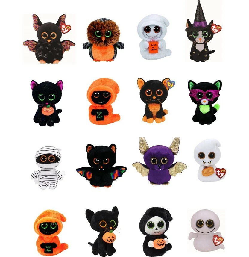 OFFICIAL TY BEANIE BOOS REGULAR SIZE 6 CHOOSE FROM HALLOWEEN SELECTION  ***NEW**