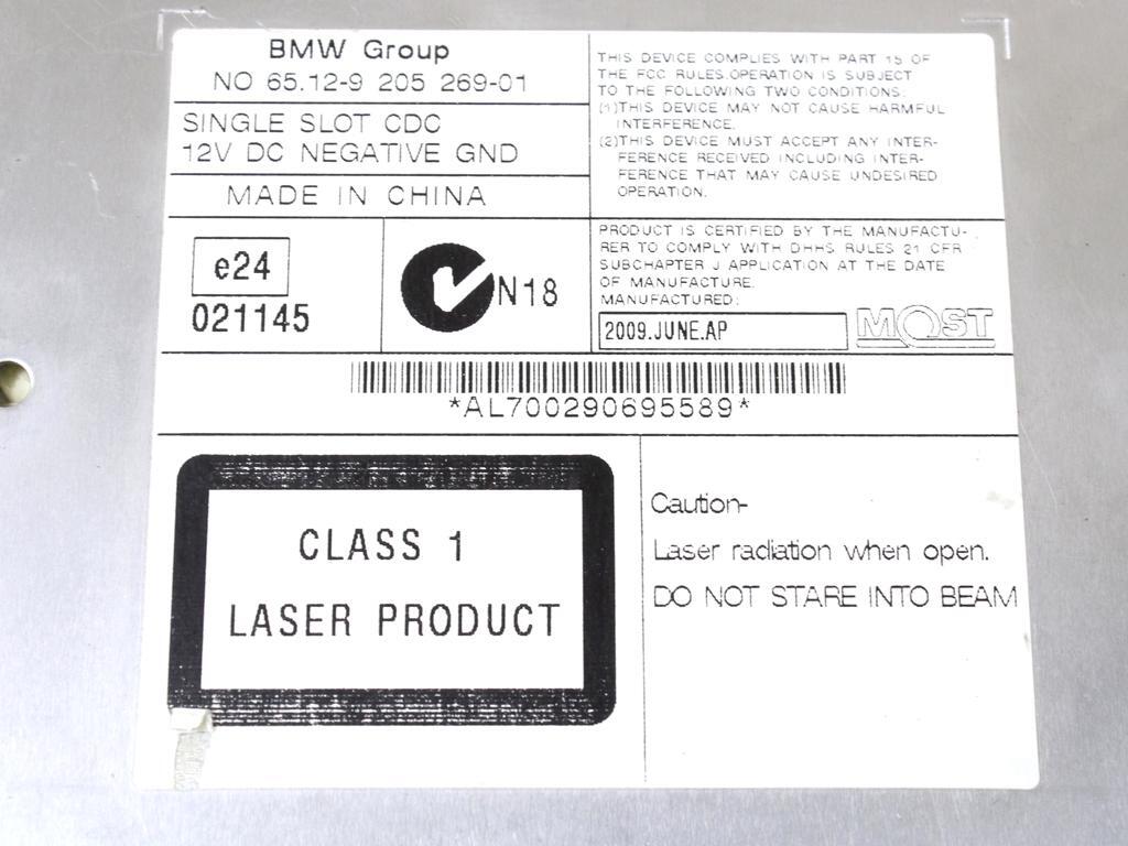 65129205269 Charger CD BMW X5 E70 3.0 D 4X4 210KW Aut 5P (2009  
