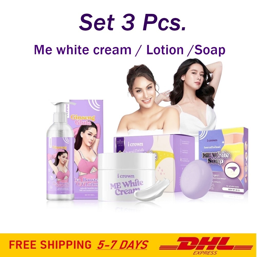 Set 3X I Crown Me White Cream Ginseng Gluta Hya Booster UV Lotion Soap Free DHL | eBay Set 3X I Crown Me White Cream Ginseng Gluta Hya Booster UV Lotion Soap Free DHL | eBay