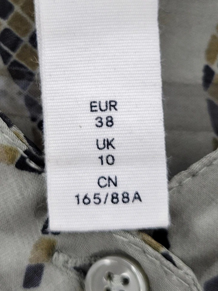 Blusa Artística Richard Allen x H&M Top Mujer 6 Estampado Abstracto Serpiente Manga Larga Foto 4 de 4