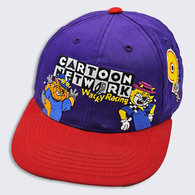 Cartoon Network Vintage 90s Wacky Racing Snapback Hat - Purple