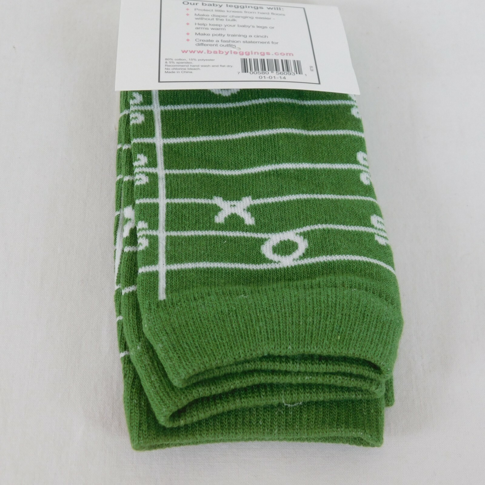 Baby Leggings BL Football Grid Unisex Infant Leg Warmers Sport Green &  White New 700580560931 | eBay