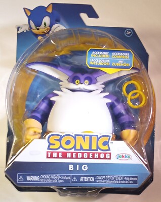Sonic the Hedgehog Big the Purple & White Cat Figure New in Pack Jakks Pacific