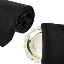 2 Yards anti Tarnish Silver Cloth Black anti Tarnish Cloth by the Yard Luxury