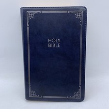 Holman KJV Blue Large Print Personal Size Reference Bible 2019 Indexed
