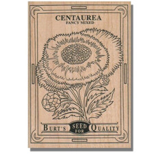 Wood Rubber Stamp, Flower Seed Package, Garden,Plant,Background,Media,Collage,lg