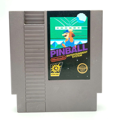 PINBALL Nintendo Entertainment System NES 5 SCREW Tested Working