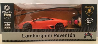 Braha Lamborghini Reventon Remote Radio Control Car 1:14 Scale RC Black Orange | eBay