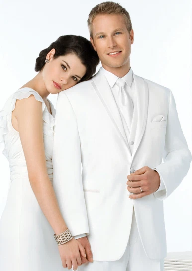 Men's White After Six LaStrada Tuxedo Jacket- Easy Care Black Tie Gala Prom - Image 2 of 4