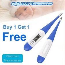 Personal LCD Medical Body Thermometer Adult Child Baby Oral Rectal Digital CE