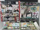 Mambi Kits Zoo Summer New Years Day Mustache Scrapbook Kits Lot of 4