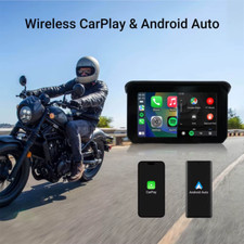 IPX7 Waterproof Wireless Carplay Android Auto Adapter Touchscreen for Motorcycle