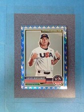 FB47) 2023 Stars & Stripes CARSON MONTGOMERY 56/75 Blue Stars USA Baseball