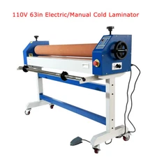 New 63in Wide Format Cold Laminating Machine 110V Electric/Manual Cold Laminator