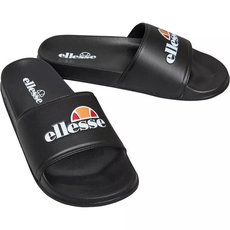 Black ellesse sliders hot sale