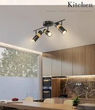 3Light Track Lighting 23 Black Track Lighting Kit Includes 3CCT LED GU10 Bulbs .