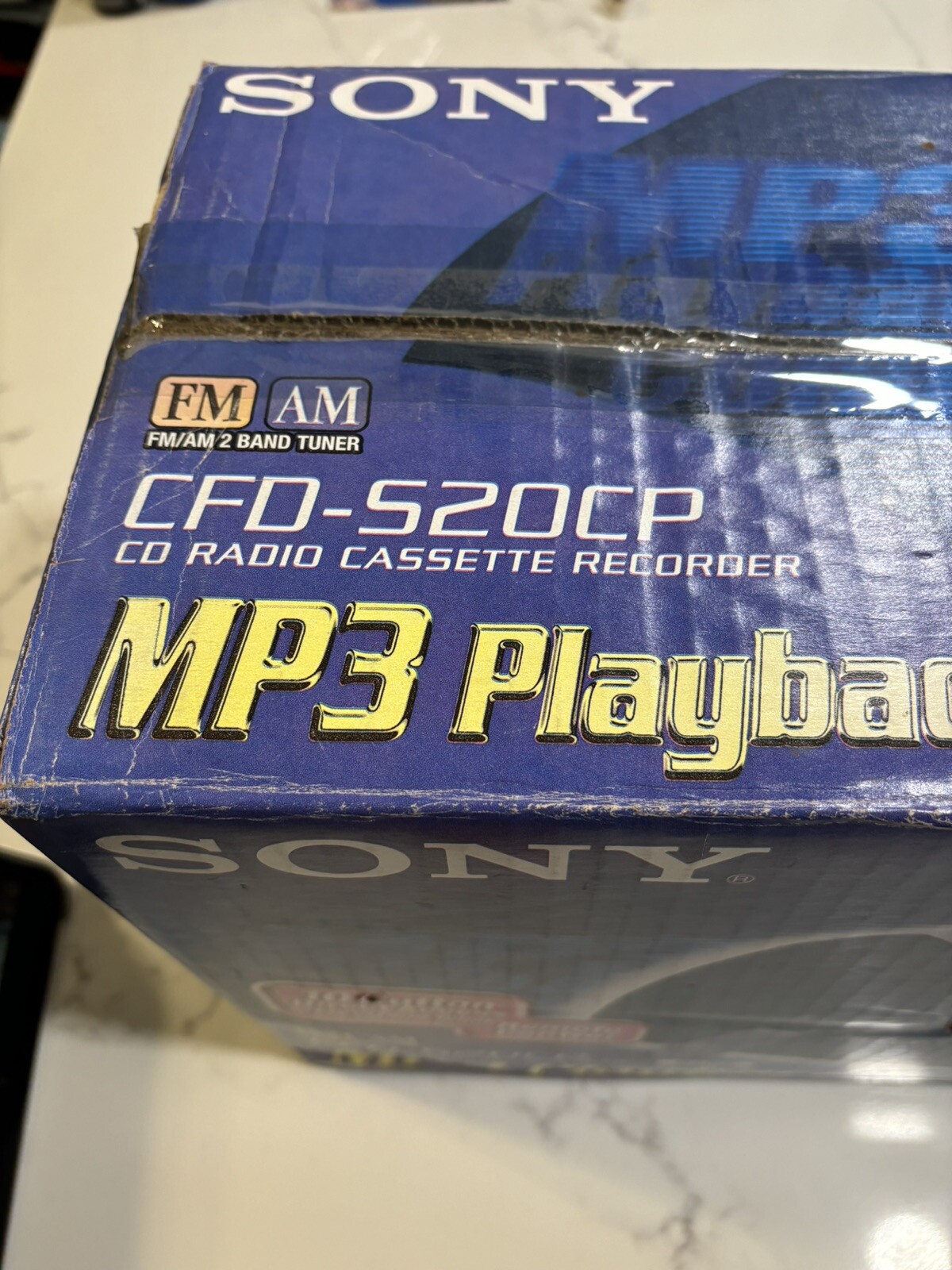 Sony CD Radio Cassette Recorder Boombox CFD-S20CP Blue Brand New in Box