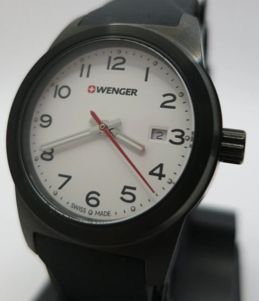 Relógio Feminino Wenger Black Field Silicone - 01.0411.136 - Nova Bateria - Imagem 4 de 4