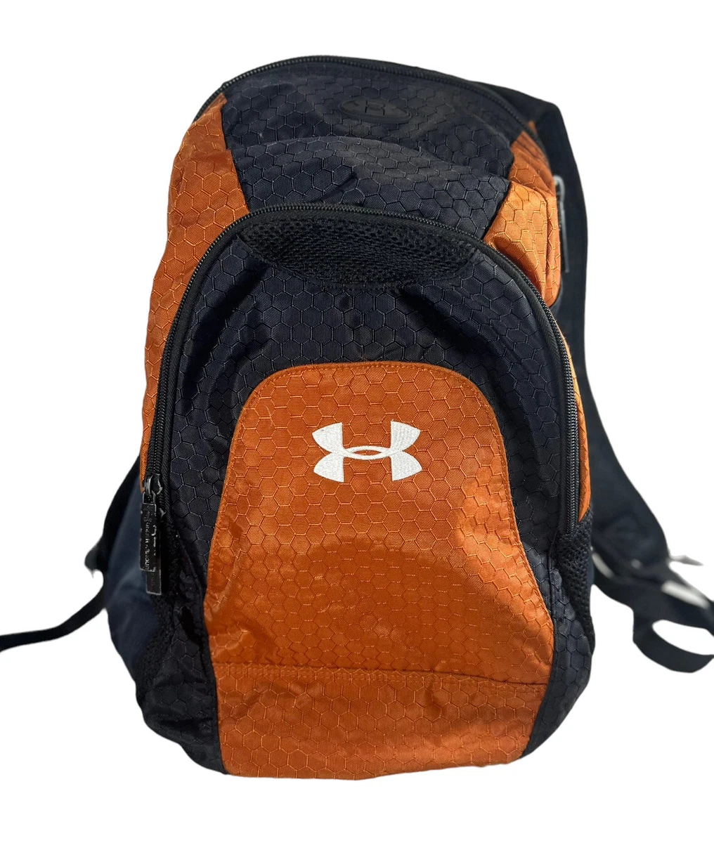 Under Armour Storm Backpack Black/Orange Padded back 17”